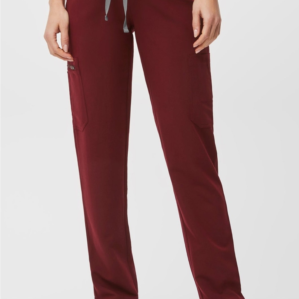 Figs maternity burgundy small tall yola scrubs NWT
